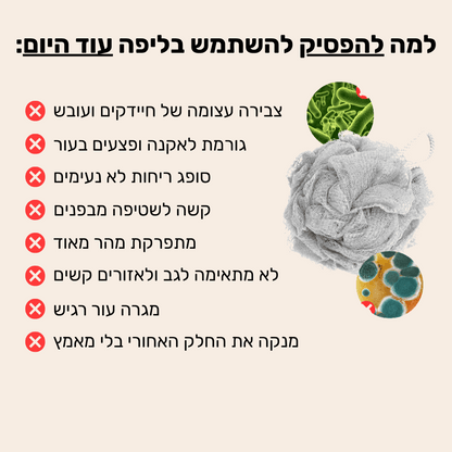 AfroScrub- הספוג האפריקאי לניקוי העור